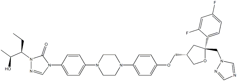 泊沙康唑杂质,213381-04-5,结构式