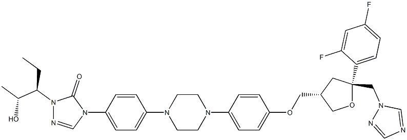 泊沙康唑非对映异构体2,213381-05-6,结构式