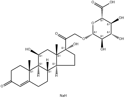 Cortisol 21-β-D-Glucuronide SodiuM Salt(>90%) Structure