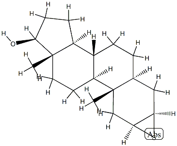 2β,3β-Epithio-5α-androstan-17β-ol 结构式