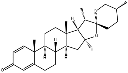 (25R)-Spirosta-1,4-dien-3-one 结构式