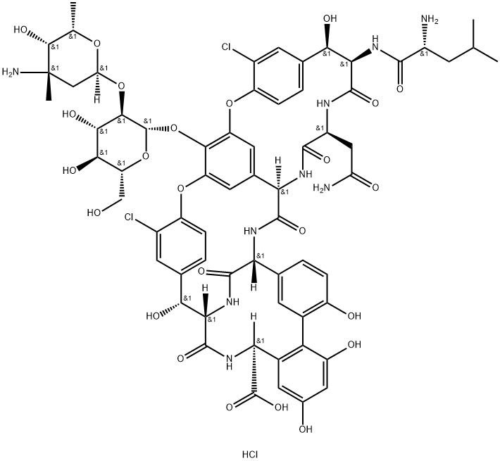 盐酸去甲万古霉素,213997-73-0,结构式