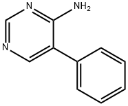 5-フェニル-4-ピリミジンアミン 化学構造式