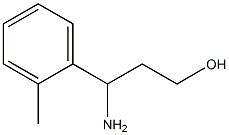 3-氨基-3'-(2-甲基苯基)-丙醇 结构式