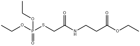N-[[(Diethoxyphosphinyl)thio]acetyl]-β-alanine ethyl ester,21472-77-5,结构式