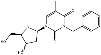 N(3)-benzylthymidine 化学構造式