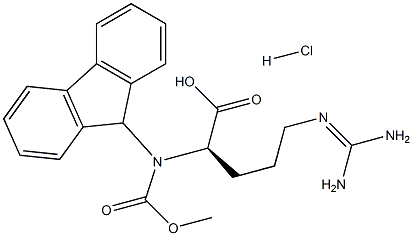 FMoc-D-Arg-OH HCl, 214852-44-5, 结构式