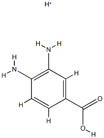 Benzoic  acid,  3,4-diamino-,  conjugate  monoacid  (8CI) 结构式