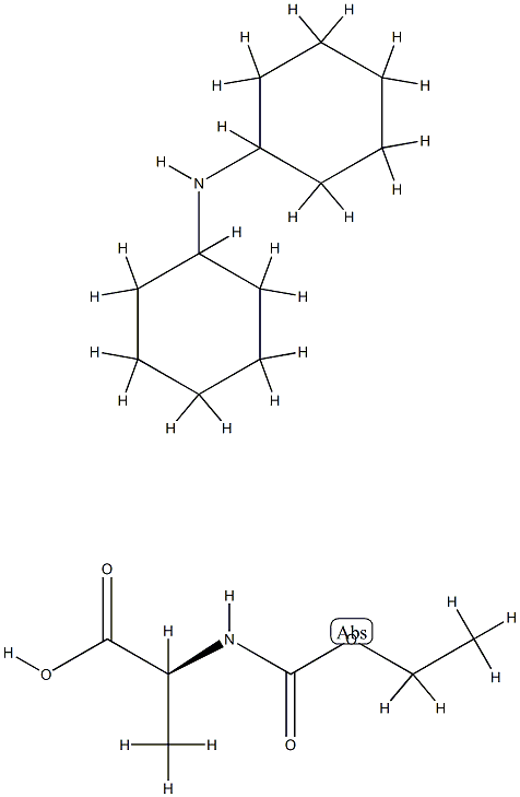 N-乙氧羰基-L-丙氨酸二环己胺盐 结构式