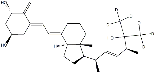 1alpha, 25-Dihydroxy VD2-D6 化学構造式