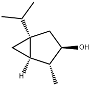 (1S,5α)-4α-Methyl-1α-isopropylbicyclo[3.1.0]hexan-3β-ol Struktur