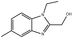 1H-Benzimidazole-2-methanol,1-ethyl-5-methyl-(9CI) 化学構造式