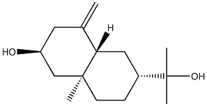 (2R,8aβ)-Decahydro-6β-hydroxy-α,α,4aα-trimethyl-8-methylene-2-naphthalenemethanol Structure
