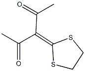 2-(1-Acetyl-2-oxopropylidene)-1,3-dithiolane 结构式
