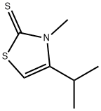 2(3H)-Thiazolethione,3-methyl-4-(1-methylethyl)-(9CI) Structure