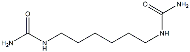 [6-(カルバモイルアミノ)ヘキシル]尿素 化学構造式