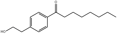 2-(4-octanoylphenyl)ethanol Structure