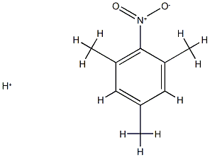Mesitylene,  2-nitro-,  conjugate  acid  (8CI) 结构式
