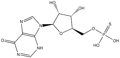 5'-deoxy-5'-thioinosine 5'-monophosphate Structure