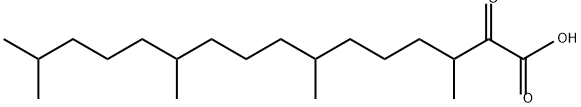 2-oxophytanic acid 化学構造式