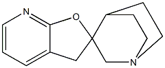 Spiro[1-azabicyclo[2.2.2]octane-3,2'(3'H)-furo[2,3-b]pyridine] 结构式