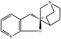 Spiro[1-azabicyclo[2.2.2]octane-3,2'(3'H)-furo[2,3-b]pyridine], (2'R)- Structure