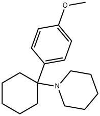 4-methoxyphencyclidine , 1-[1-(4-methoxyphenyl)cyclohexyl]-piperidine Struktur