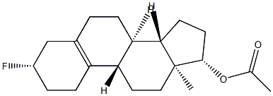 3β-Fluoroestr-5(10)-en-17β-ol acetate Structure