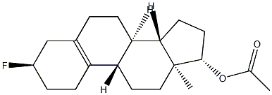 3α-Fluoroestr-5(10)-en-17β-ol acetate Structure