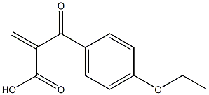 Benzenepropanoic acid, 4-ethoxy-alpha-methylene-ba-oxo- (9CI) 化学構造式
