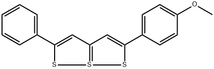 2-(4-Methoxyphenyl)-5-phenyl[1,2]dithiolo[1,5-b][1,2]dithiole-7-SIV 结构式