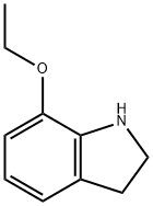 1H-Indole,7-ethoxy-2,3-dihydro-(9CI) 化学構造式