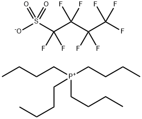 Tetrabutyl phosphonium salt with 1,1,2,2,3,3,4,4,4-nonafluoro-1-butanesulfonic acid(1:1) Struktur