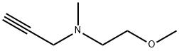 N-(2-甲氧基乙基)-N-甲基-2-丙炔-1-胺 结构式