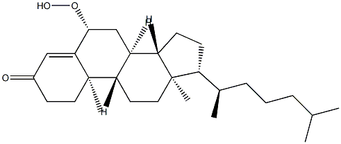 6β-Hydroperoxycholest-4-en-3-one 结构式