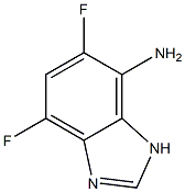 1H-Benzimidazol-4-amine,5,7-difluoro-(9CI) 结构式