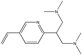 5-Ethenyl-2-[2-(N,N-dimethylamino]-1-(N,N-dimethylaminomethyl)ethylpyridine Structure