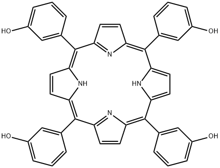 5,10,15,20-tetra(3-hydroxyphenyl)porphyrin Struktur