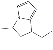 1H-Pyrrolizine,2,3-dihydro-1-isopropyl-3-methyl-(7CI,8CI) Structure