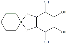 2,3-O-cyclohexylidene-myo-inositol 化学構造式