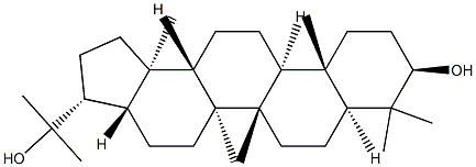 Hopane-3β,22-diol Structure