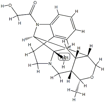 (19R)-17,19-エポキシ-1-(ヒドロキシアセチル)クラン-3-オール 化学構造式