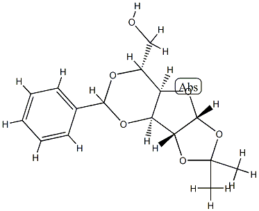 3,5-O-亚苄基-1,2-O-异亚丙基-Α-D-呋喃葡糖 结构式