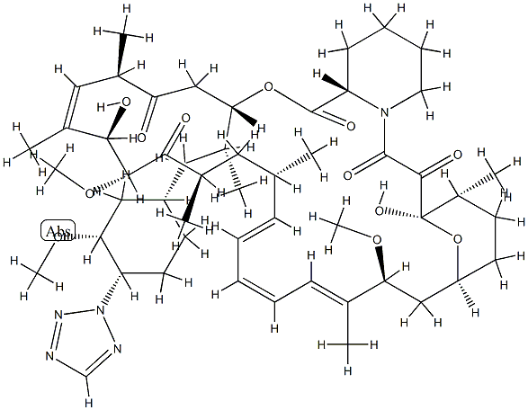 42-(2-Tetrazolyl)rapamycin Struktur