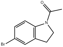 1-(5-溴-2,3-二氢-1H-吲哚-1-基)乙基-1-酮 结构式