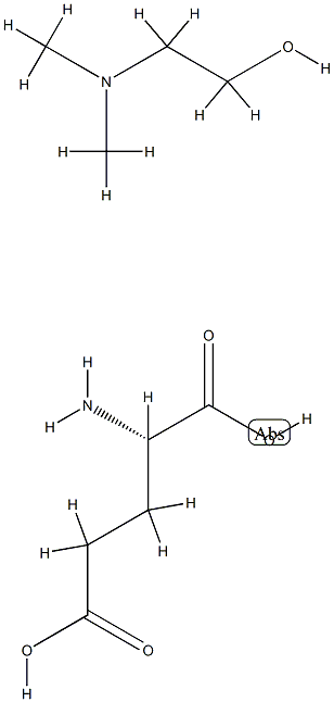 L-glutamic acid, compound with 2-(dimethylamino)ethanol (1:1)  Structure