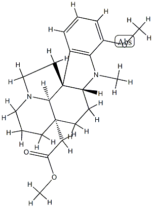1-メチル-17-メトキシアスピドスペルミジン-21-酸メチル 化学構造式