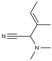 3-Pentenenitrile,2-(dimethylamino)-3-methyl-(9CI) Structure
