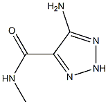 1H-1,2,3-Triazole-4-carboxamide,5-amino-N-methyl-(9CI) 结构式