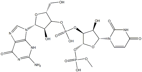 guanylyl(3'-5')uridine 3'-monophosphate 结构式